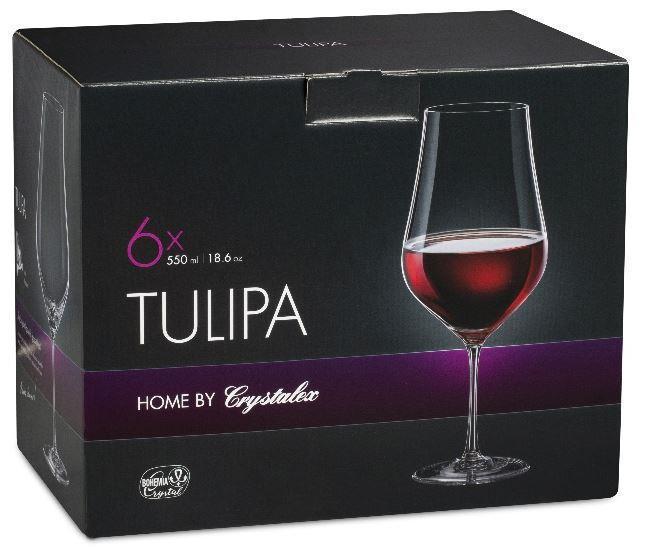 CRYSTALEX CR550101T Набор бокалов для вина TULIPA 6шт 550мл - фото 1 - id-p214884524
