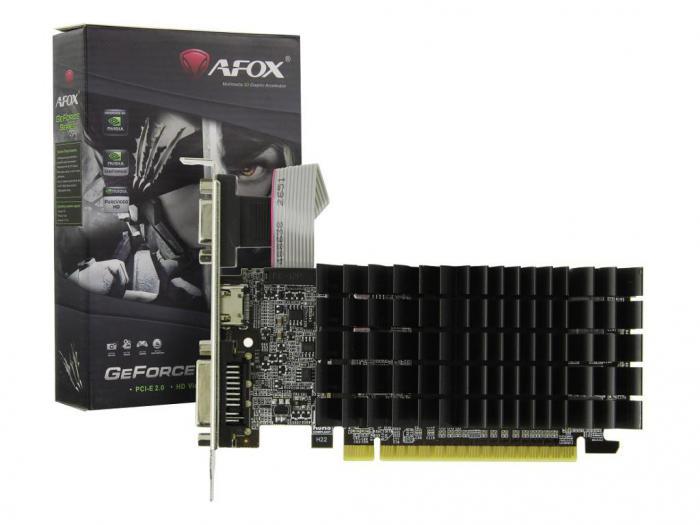 Afox Geforce G210 450Mhz PCI-E 1024Mb 1040Mhz 64 bit VGA DVI HDMI AF210-1024D3L5-V2 - фото 1 - id-p214665626