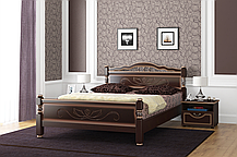 Кровать Карина 5 160 массив с основанием фабрика Браво  - 5 цветов, фото 3