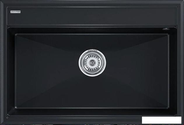 Кухонная мойка Paulmark Stepia-750 PM117551-BLM (черный металлик), фото 2