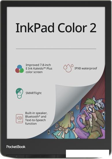 Электронная книга PocketBook 743C InkPad Color 2 (черный/серебристый) - фото 1 - id-p214672801