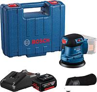 Эксцентриковая шлифмашина Bosch GEX 185-LI Professional 06013A5021 (с 1-м АКБ, кейс)