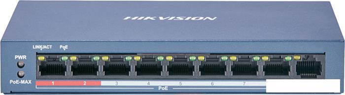 Неуправляемый коммутатор Hikvision DS-3E0109P-E/M(B) - фото 1 - id-p214811139