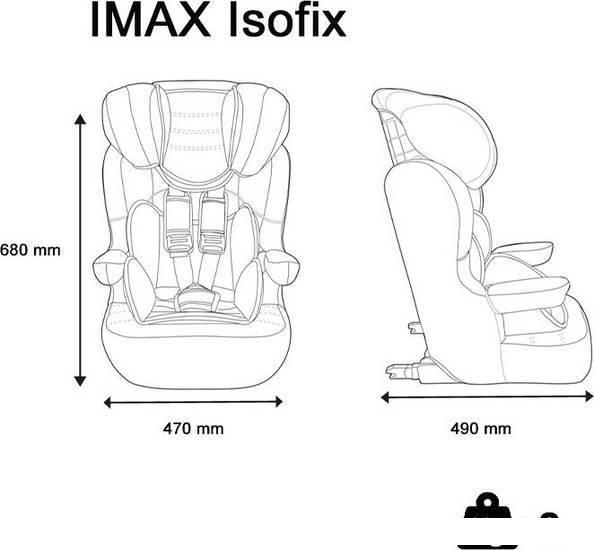 Детское автокресло Nania Imax Isofix (tech london) - фото 4 - id-p214811406