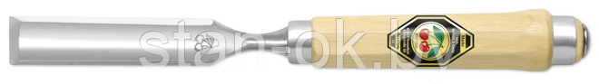 Полукруглая стамеска с внутренним скосом, с восьмигранной рукояткой, от 6 до 30 мм KIRSCHEN KI1482000