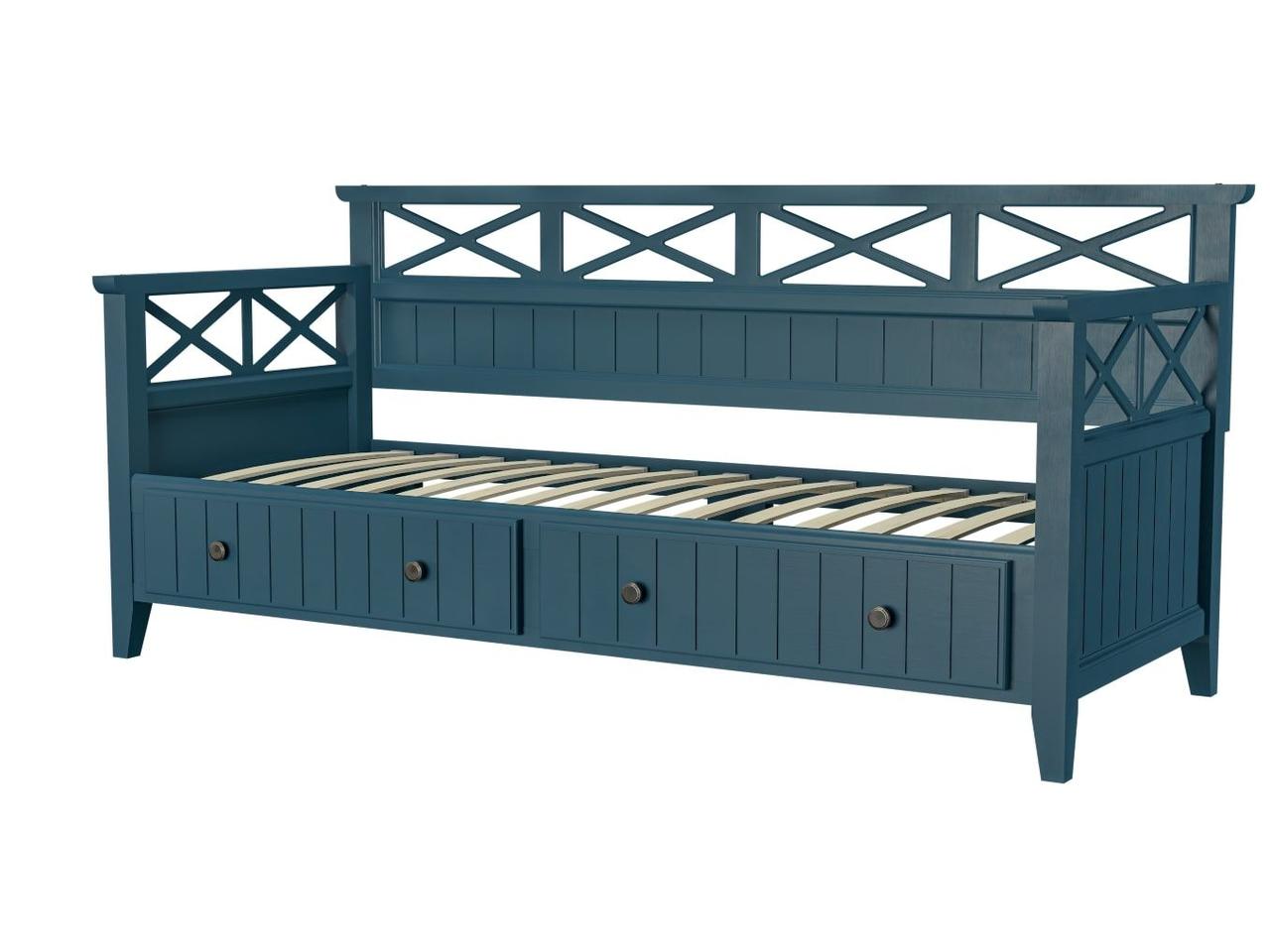 Кровать Амелия 80 массив с основанием фабрика Браво - орех темный - фото 3 - id-p214976149