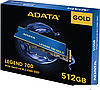 SSD ADATA Legend 700 Gold 512GB SLEG-700G-512GCS-S48, фото 3