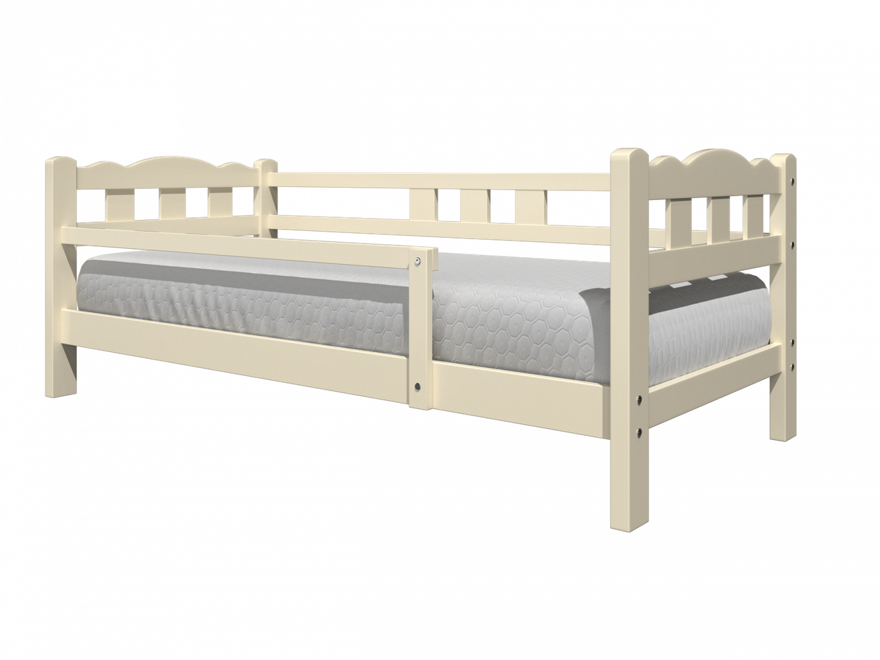 Кровать МИА белый античный массив сосны (4 варианта цвета) фабрика Браво - фото 7 - id-p181385318