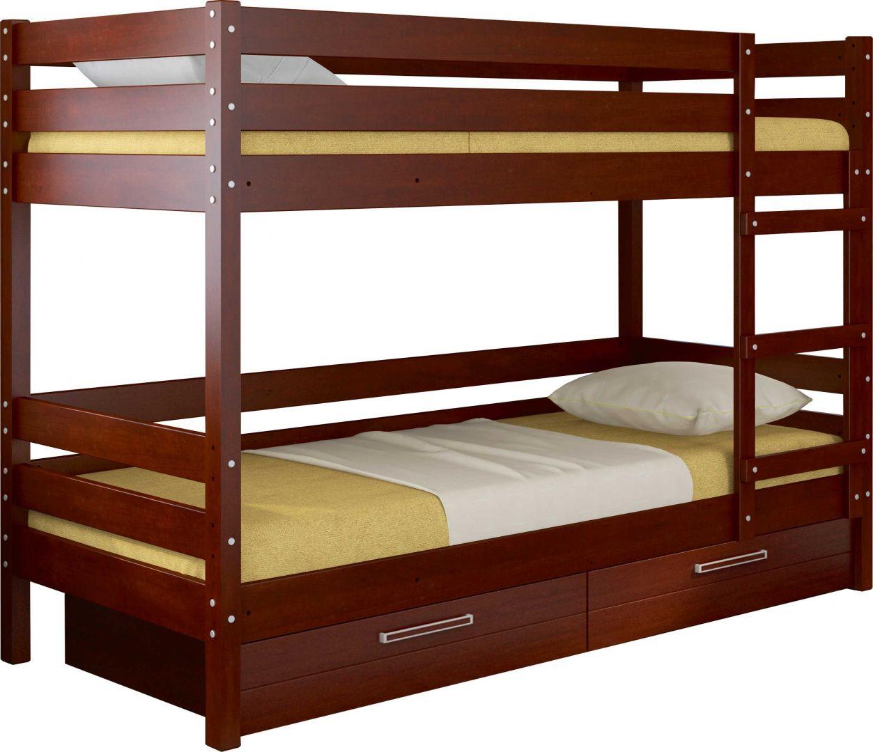Двухъярусная кровать Джуниор массив сосны с ящиками (3 варианта цвета) фабрика Браво - фото 2 - id-p181390944