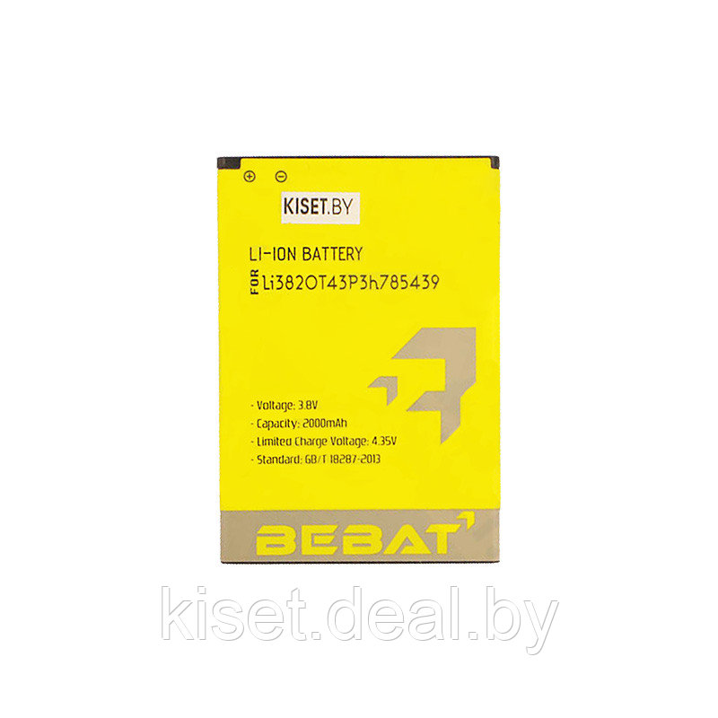 Аккумулятор BEBAT Li3820T43P3h785439 для ZTE Blade L3 - фото 1 - id-p214996454