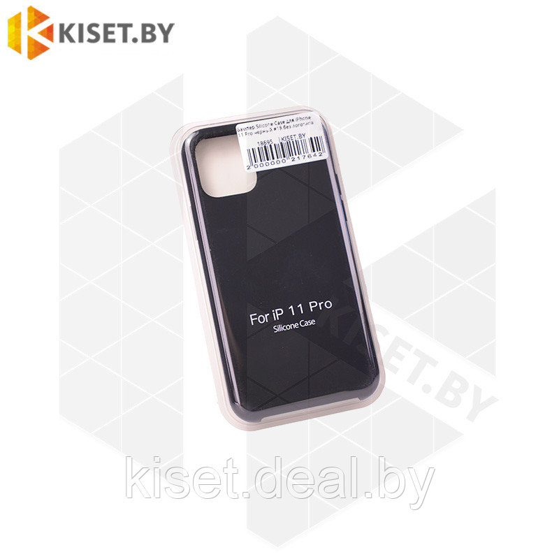 Бампер KST Silicone Case для iPhone 11 Pro черный без логотипа - фото 2 - id-p214996492