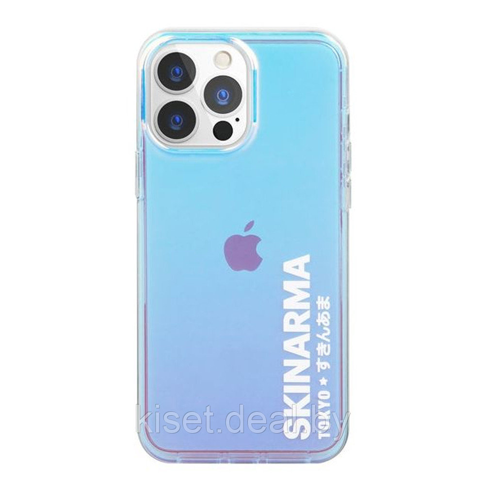 Чехол-накладка противоударный Skinarma Kirameku Apple iPhone 13 Pro Max голографическая отделк - фото 1 - id-p214999193