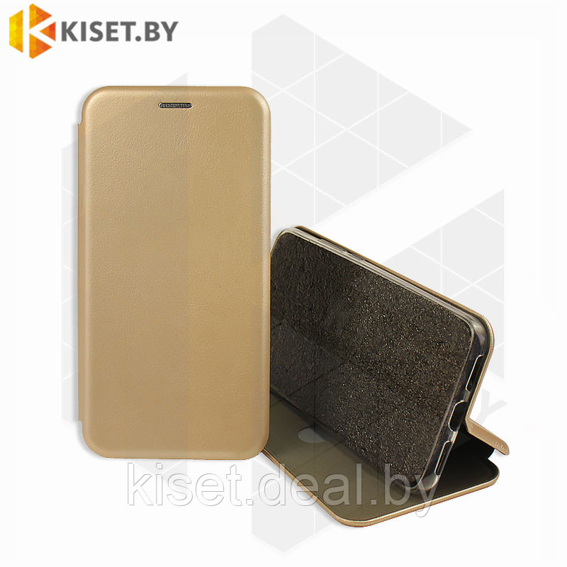 Чехол-книжка Magnetic Book Case с визитницей для Samsung Galaxy A41 золотой - фото 1 - id-p214996517