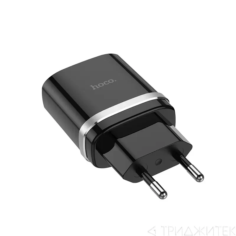 Сетевое зарядное устройство C12Q Smart QC3.0 charger(EU) черное - фото 1 - id-p215000127