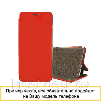 Чехол-книжка Magnetic Book Case с визитницей для Xiaomi Mi CC9 / Mi A3 Lite / Mi 9 Lite красный