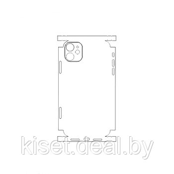 Защитная гидрогелевая пленка KST HG для Apple iPhone 11 на заднюю крышку и боковые грани