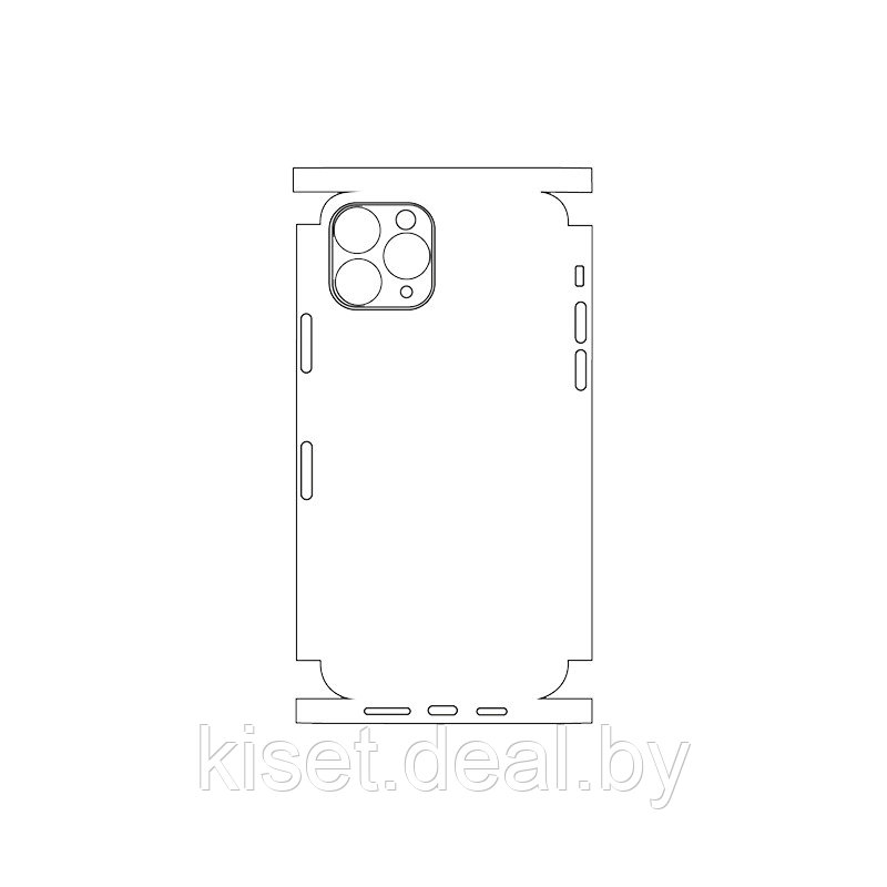 Защитная гидрогелевая пленка KST HG для Apple iPhone 11 Pro на заднюю крышку и боковые грани - фото 1 - id-p214997638