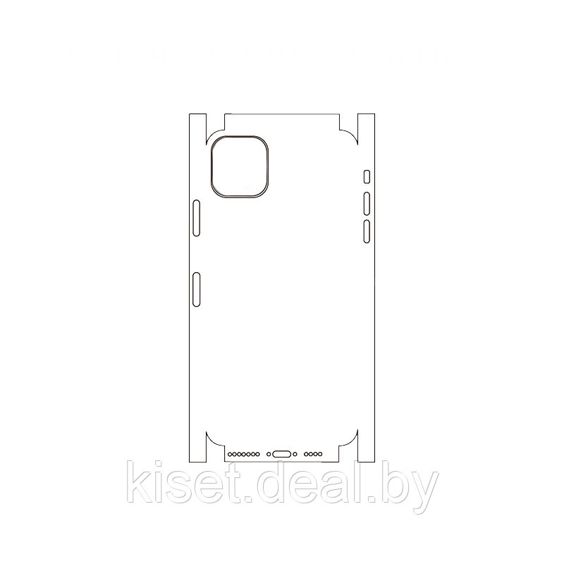 Защитная гидрогелевая пленка KST HG для Apple iPhone 11 Pro Max на заднюю крышку и боковые грани - фото 1 - id-p214997640