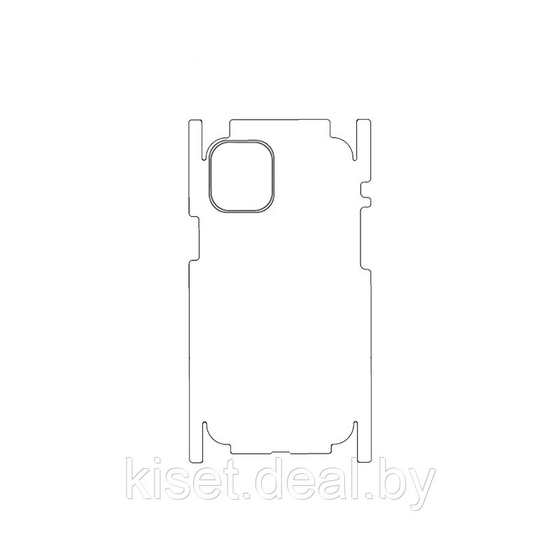 Защитная гидрогелевая пленка KST HG для Apple iPhone 12 на заднюю крышку и боковые грани - фото 1 - id-p214997641
