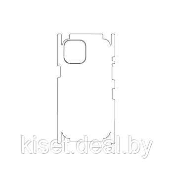 Защитная гидрогелевая пленка KST HG для Apple iPhone 12 Pro на заднюю крышку и боковые грани