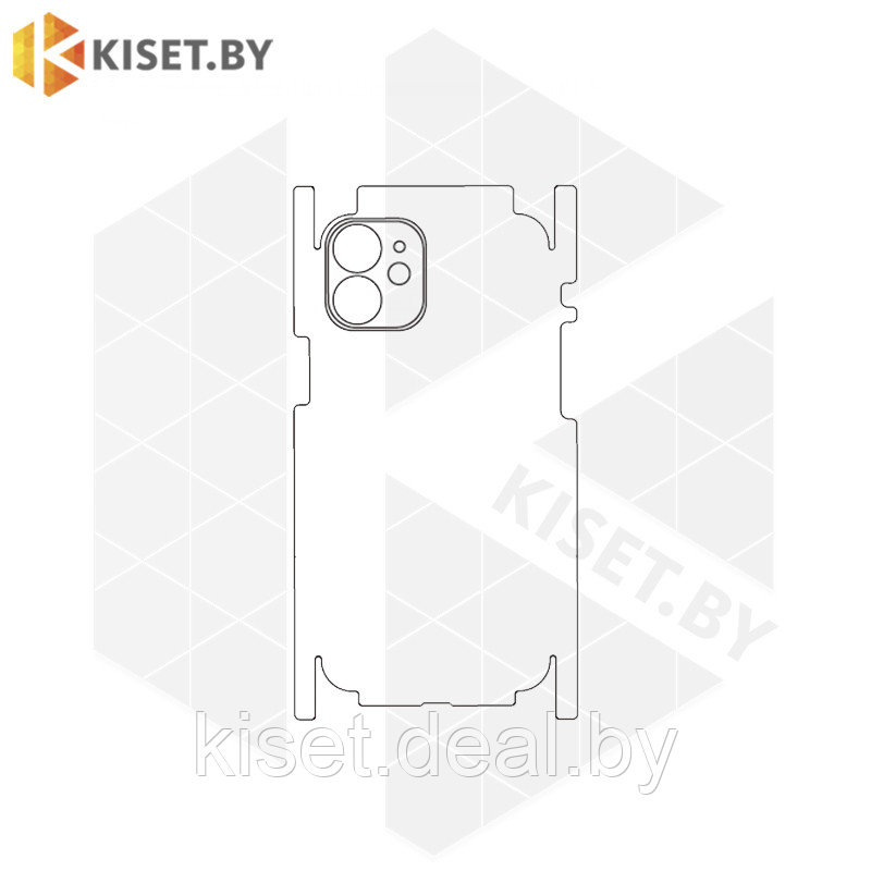 Защитная гидрогелевая пленка KST HG для Apple iPhone 12 mini на заднюю крышку и боковые грани - фото 2 - id-p214997645