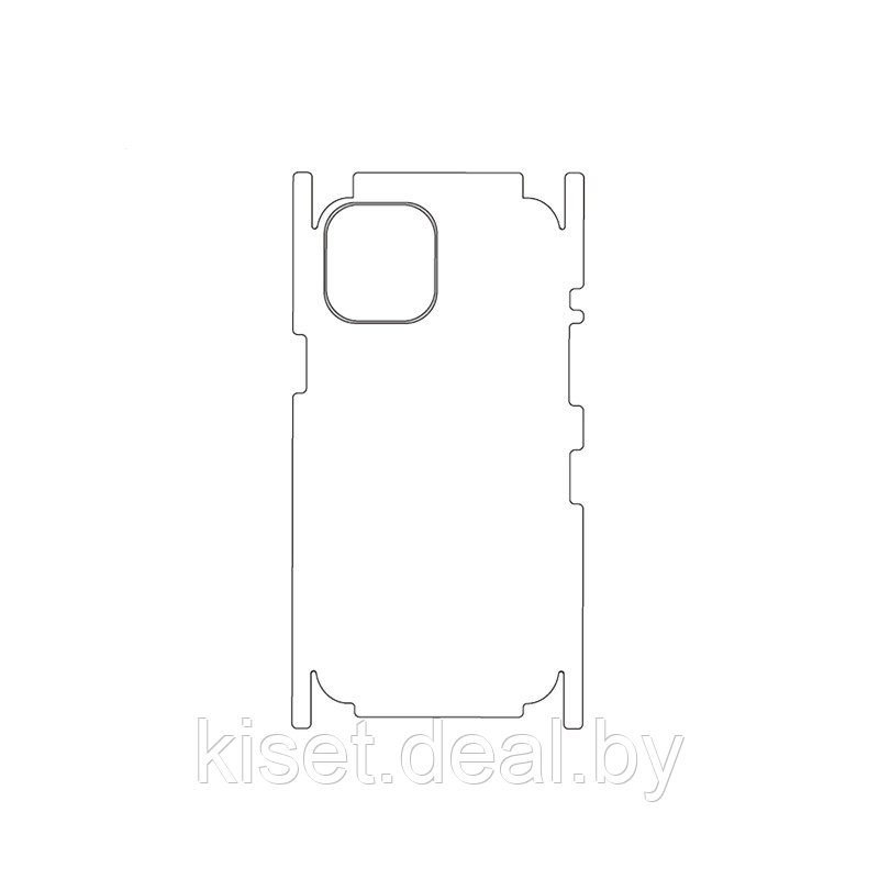 Защитная гидрогелевая пленка KST HG для Apple iPhone 12 Pro Max на заднюю крышку и боковые грани - фото 1 - id-p214997647