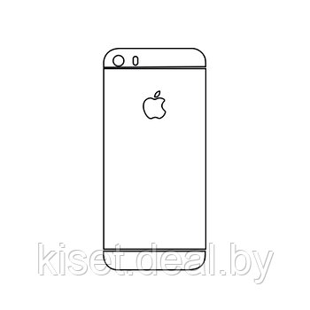Защитная гидрогелевая пленка KST HG для Apple iPhone 5 / 5s на заднюю крышку и боковые грани