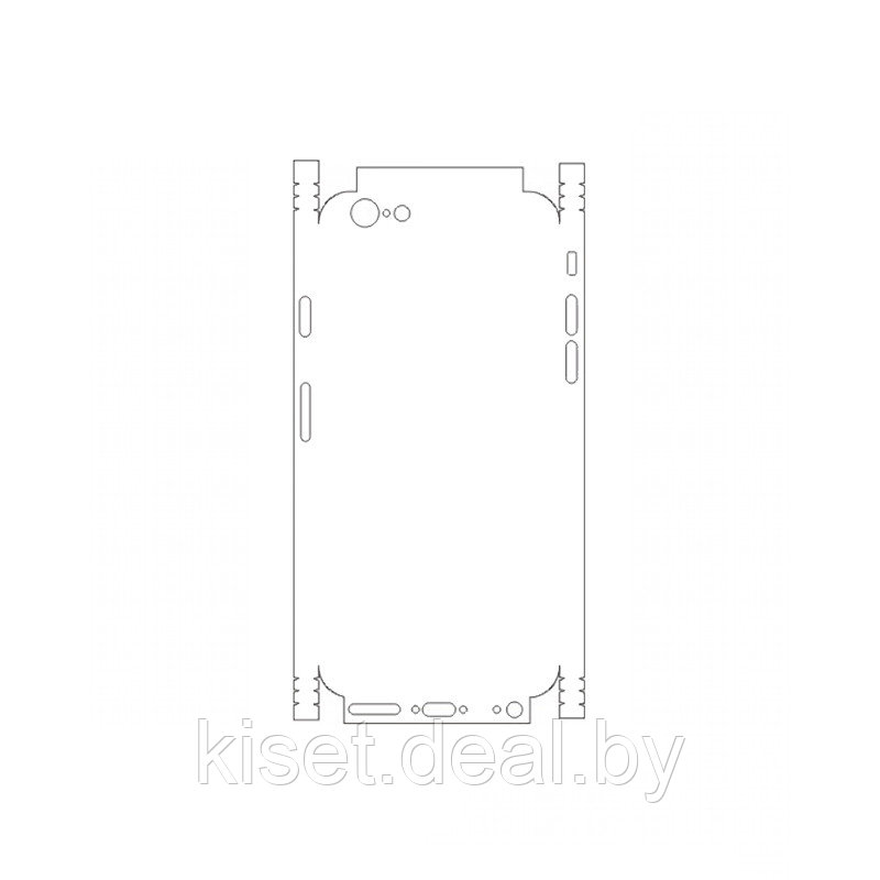 Защитная гидрогелевая пленка KST HG для Apple iPhone 6 / 6s на заднюю крышку и боковые грани - фото 1 - id-p214997651