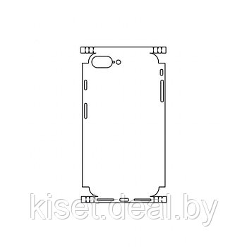 Защитная гидрогелевая пленка KST HG для Apple iPhone 7 Plus на заднюю крышку и боковые грани
