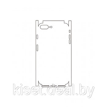 Защитная гидрогелевая пленка KST HG для Apple iPhone 8 Plus на заднюю крышку и боковые грани