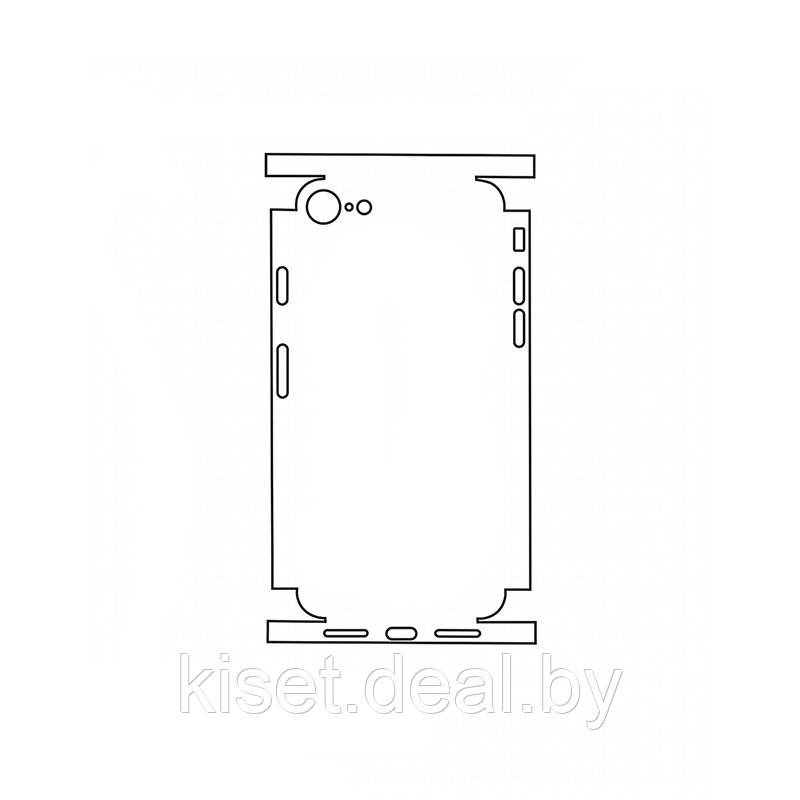 Защитная гидрогелевая пленка KST HG для Apple iPhone 8 на заднюю крышку и боковые грани - фото 1 - id-p214997660