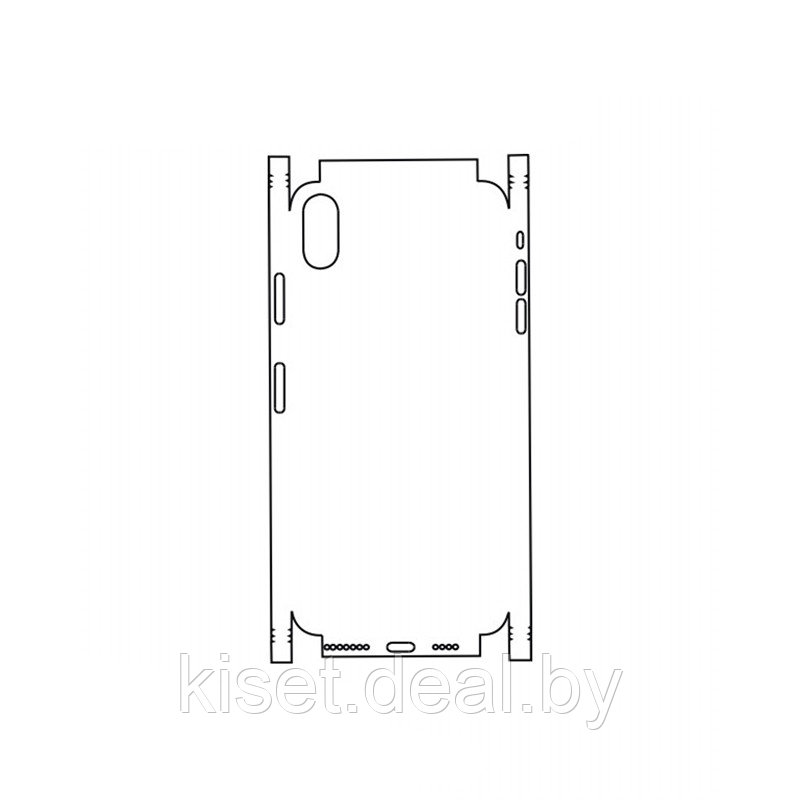 Защитная гидрогелевая пленка KST HG для Apple iPhone XS Max на заднюю крышку и боковые грани - фото 1 - id-p214997665