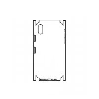 Защитная гидрогелевая пленка KST HG для Apple iPhone XS на заднюю крышку и боковые грани