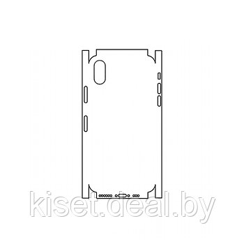 Защитная гидрогелевая пленка KST HG для Apple iPhone XS на заднюю крышку и боковые грани