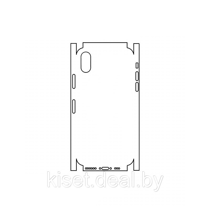 Защитная гидрогелевая пленка KST HG для Apple iPhone XS на заднюю крышку и боковые грани - фото 1 - id-p214997668