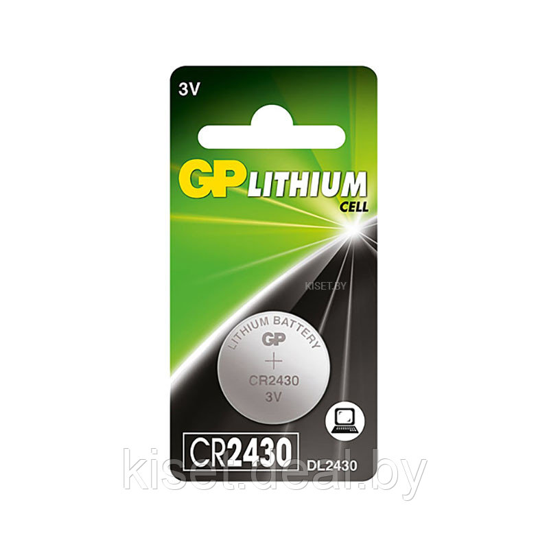 Батарейка GP CR2430 / DL2430 3V lithium - фото 1 - id-p214998569