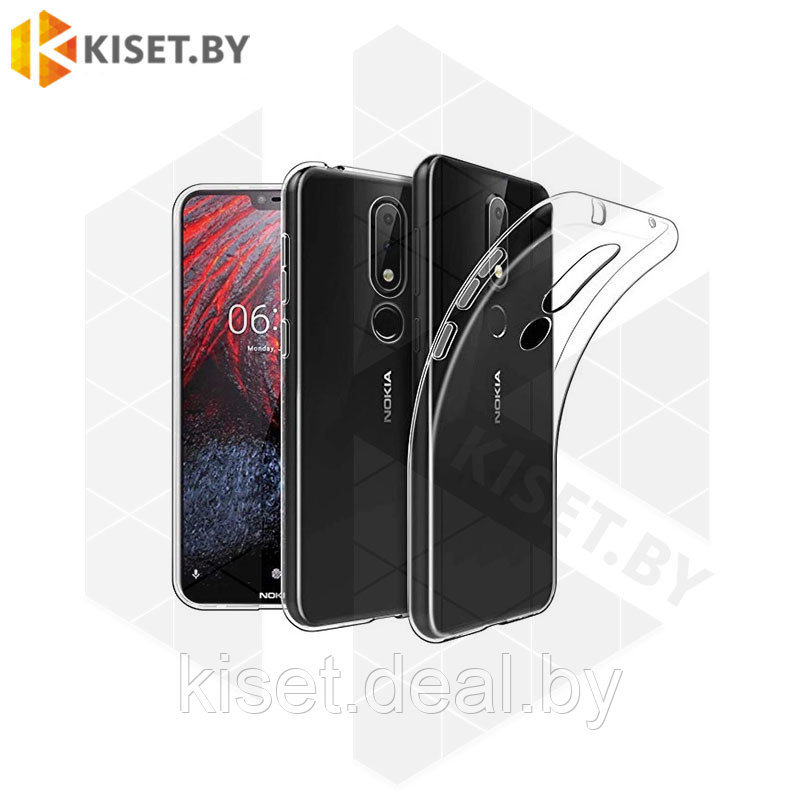 Силиконовый чехол Better One TPU Case для Nokia 6.1 Plus / X6 (2018) прозрачный - фото 1 - id-p214996642