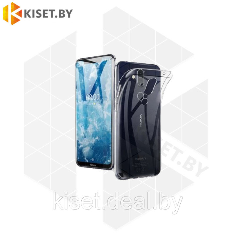 Силиконовый чехол Better One TPU Case для Nokia 8.1 прозрачный - фото 1 - id-p214996644