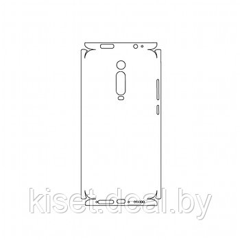 Защитная гидрогелевая пленка KST HG для Xiaomi Redmi 9T на заднюю крышку и боковые грани