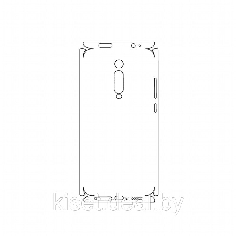 Защитная гидрогелевая пленка KST HG для Xiaomi Redmi 9T на заднюю крышку и боковые грани - фото 1 - id-p214998613