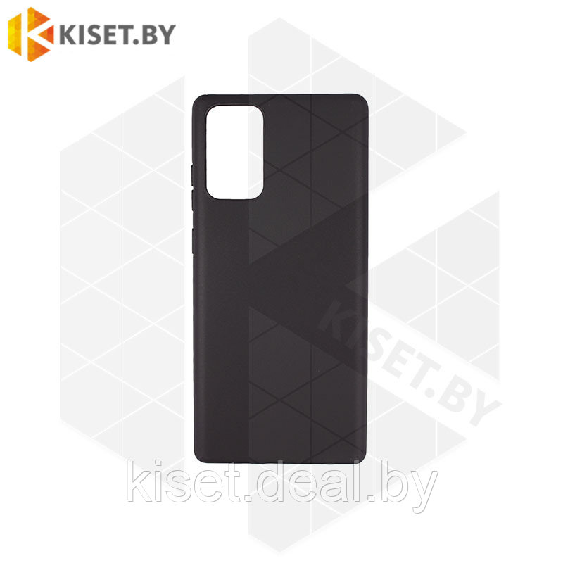 Силиконовый чехол KST MC для Samsung Galaxy Note 20 черный матовый - фото 1 - id-p214996683