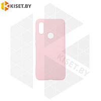 Силиконовый чехол Matte Case для Huawei Honor 9X Lite светло-розовый