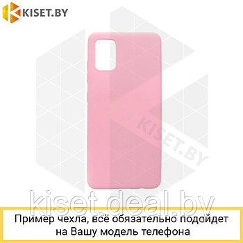 Силиконовый чехол Matte Case для Huawei P40 lite E / Y7P / Honor 9C светло-розовый