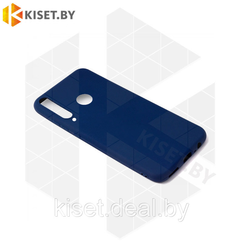 Силиконовый чехол Matte Case для Huawei P40 lite E / Y7P / Honor 9C синий - фото 1 - id-p214996718