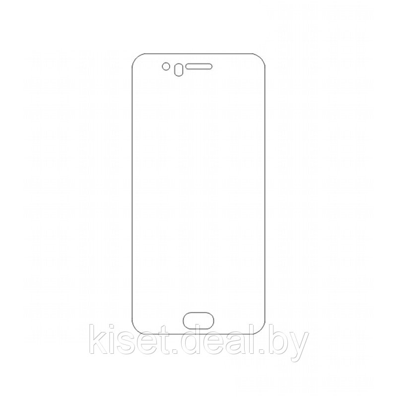 Защитная гидрогелевая пленка KST HG для OnePlus 5 на экран до скругления прозрачная - фото 1 - id-p214997794