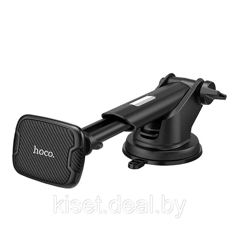 Держатель для телефона автомобильный магнитный Hoco CA67 на панель выдвижной черный - фото 2 - id-p214998669