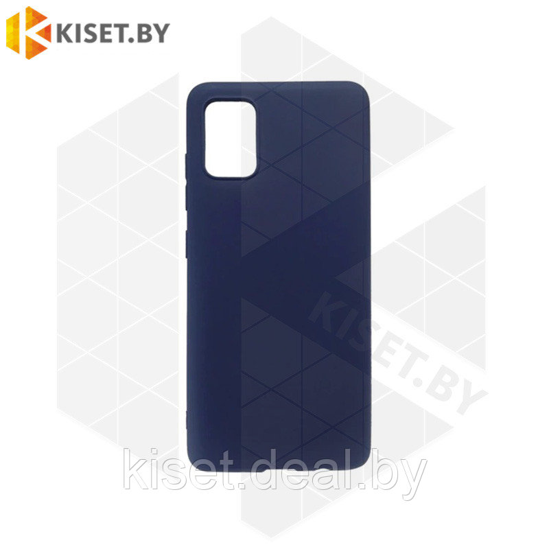 Силиконовый чехол Matte Case для Samsung Galaxy A31 синий - фото 1 - id-p214996752