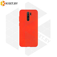Силиконовый чехол Matte Case для Xiaomi Redmi 9 красный
