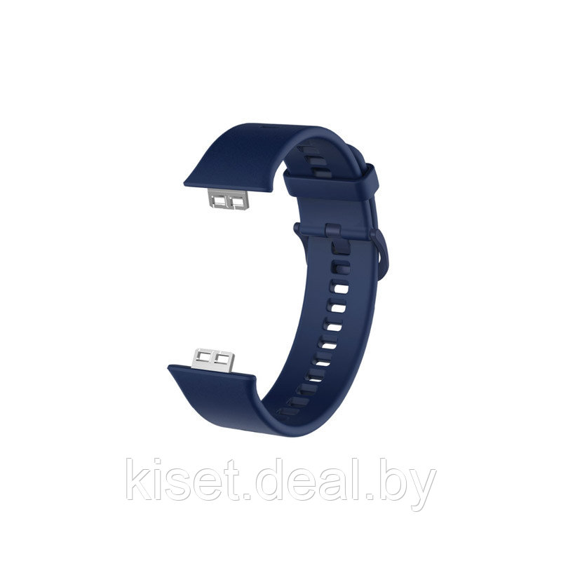 Силиконовый ремешок для Huawei Watch FIT синий - фото 1 - id-p214998691