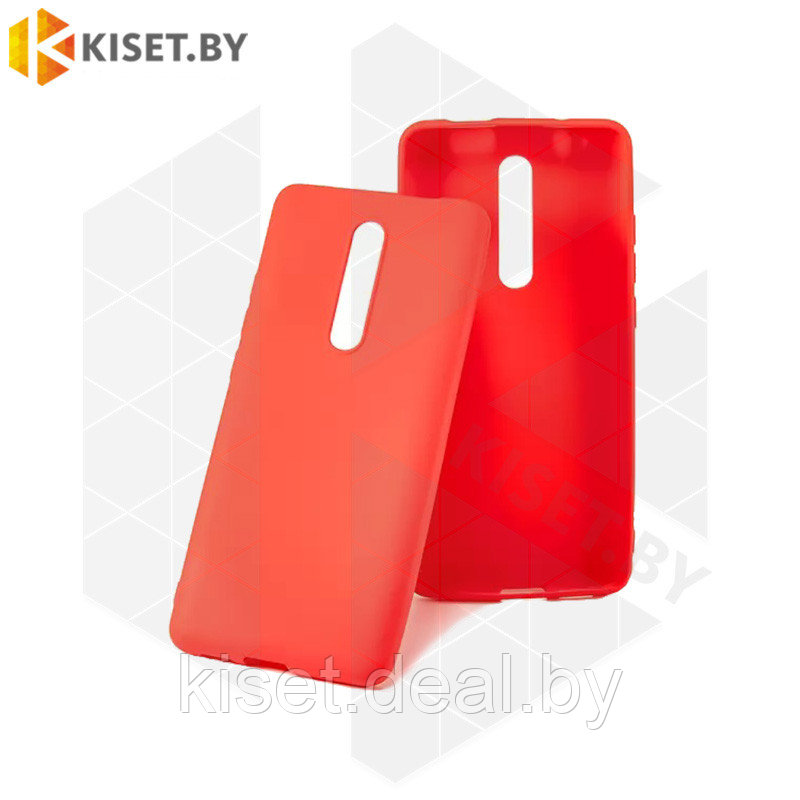Силиконовый чехол Matte Case для Xiaomi Redmi K20 / K20 Pro / Mi 9T / Mi 9T Pro красный - фото 1 - id-p214996793